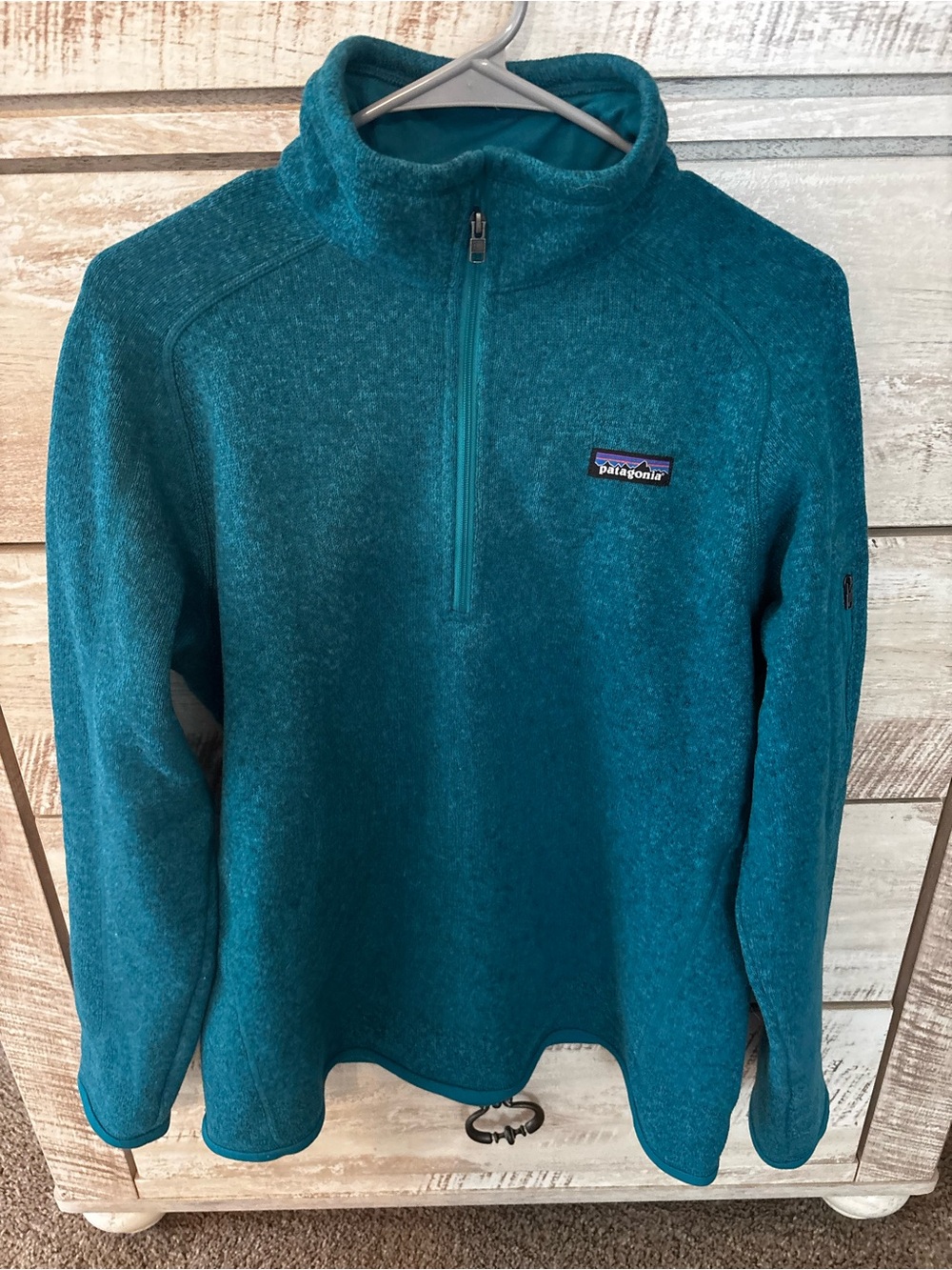 Women’s Patagonia Teal Half-Zip Fleece Pullover